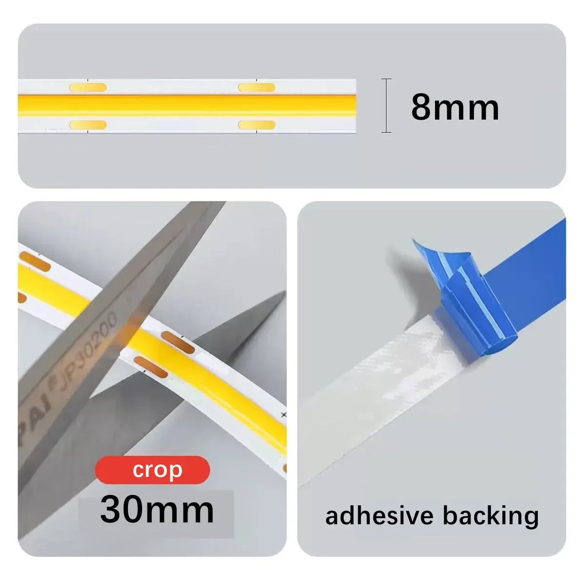 PIR Induction Dimmable 5V USB Adjustable COB Light Strip Motion Sensor Night Light Bathroom, Bedroom, Bed TV Lighting Decoration Pi-Mart