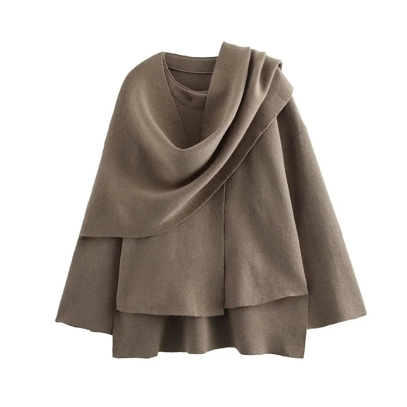 MUJER Plush Winter Coats for Women Asymmetric Scarf Demi-season Jacket for Women Parkas Long Sleeve Padded Coat Woman Jacket LadyShow.Store