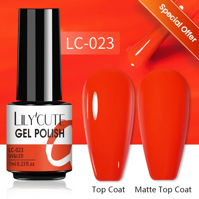 LILYCUTE 7ML Jelly Amber Gel Nail Polish Brown Crystal Translucent Dull Color Nail Art Gel Semi Permanent UV Gel Polish Varnish Tri Light Beauty