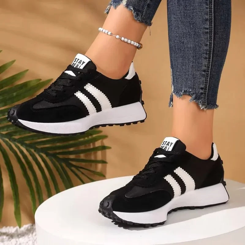 Women's Retro Sneakers Casual Running Shoes Fashion  Walking Shoes Lightweight Athletic Tennis Shoes for Ladies Pi-Mart