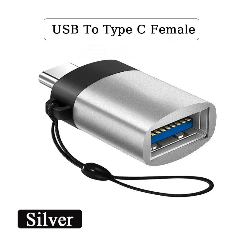 2PCS USB 3.0 To Type C OTG Charger Adapter Connector Type-C to USB Male To Type-c Adapt Converter for PC MacBook Car USB ipad Pi-Mart
