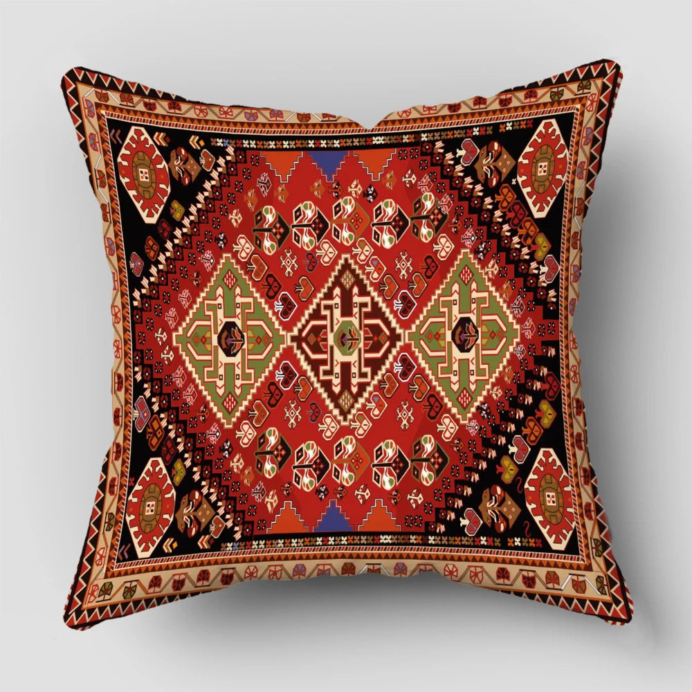 Persian Rug Pattern Pillowcase Living Room Sofa Cushion Cover Fashion Decorative Home Decor 45X45cm Two Sides Short Plush Pi-Mart