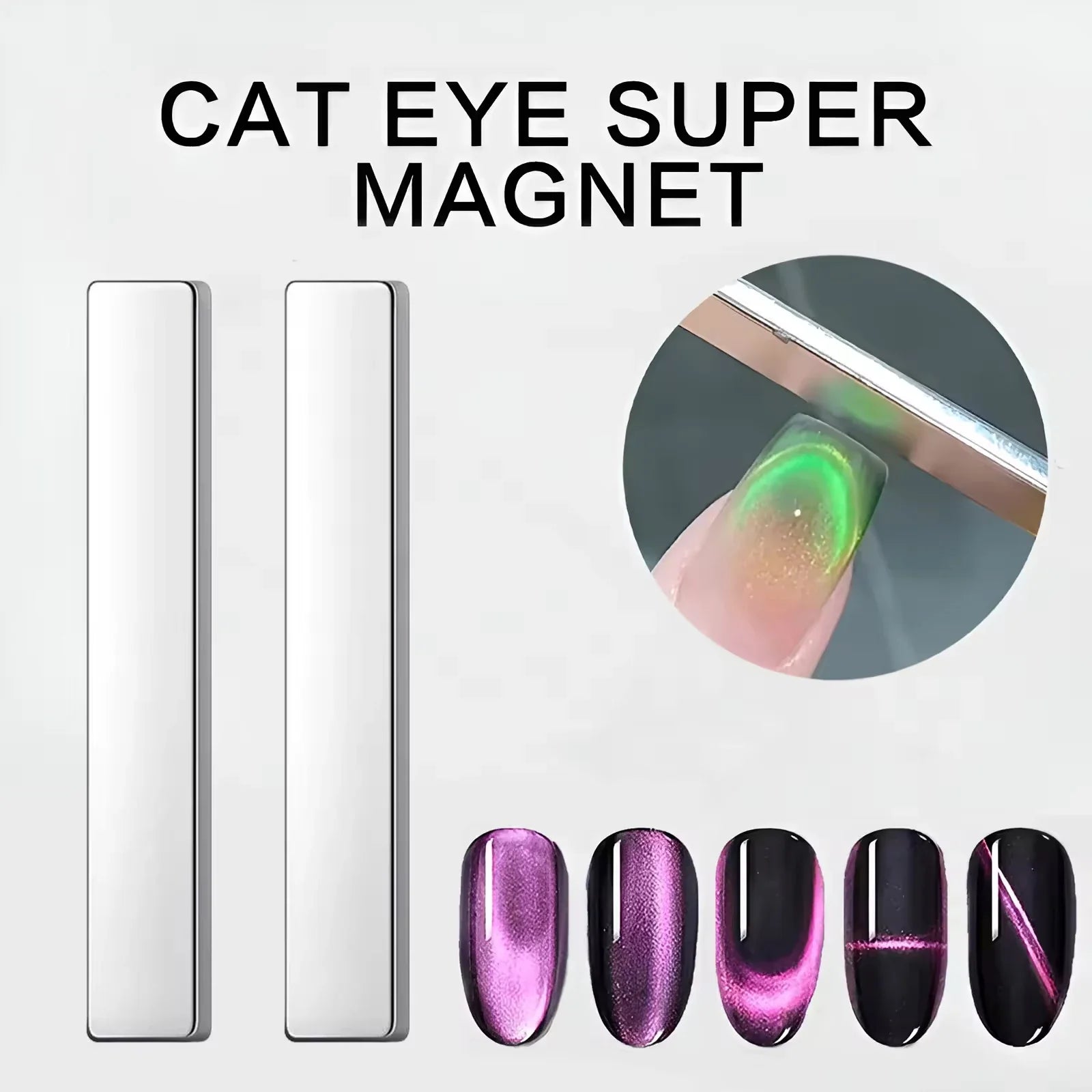 1Pcs/20Pcs Nail Art Magnetic Pen 3D Cat Eye Painting Nails Art Design Dual-Ended Magnet Wand Gel Polish Magic for Manicure Tri Light Beauty