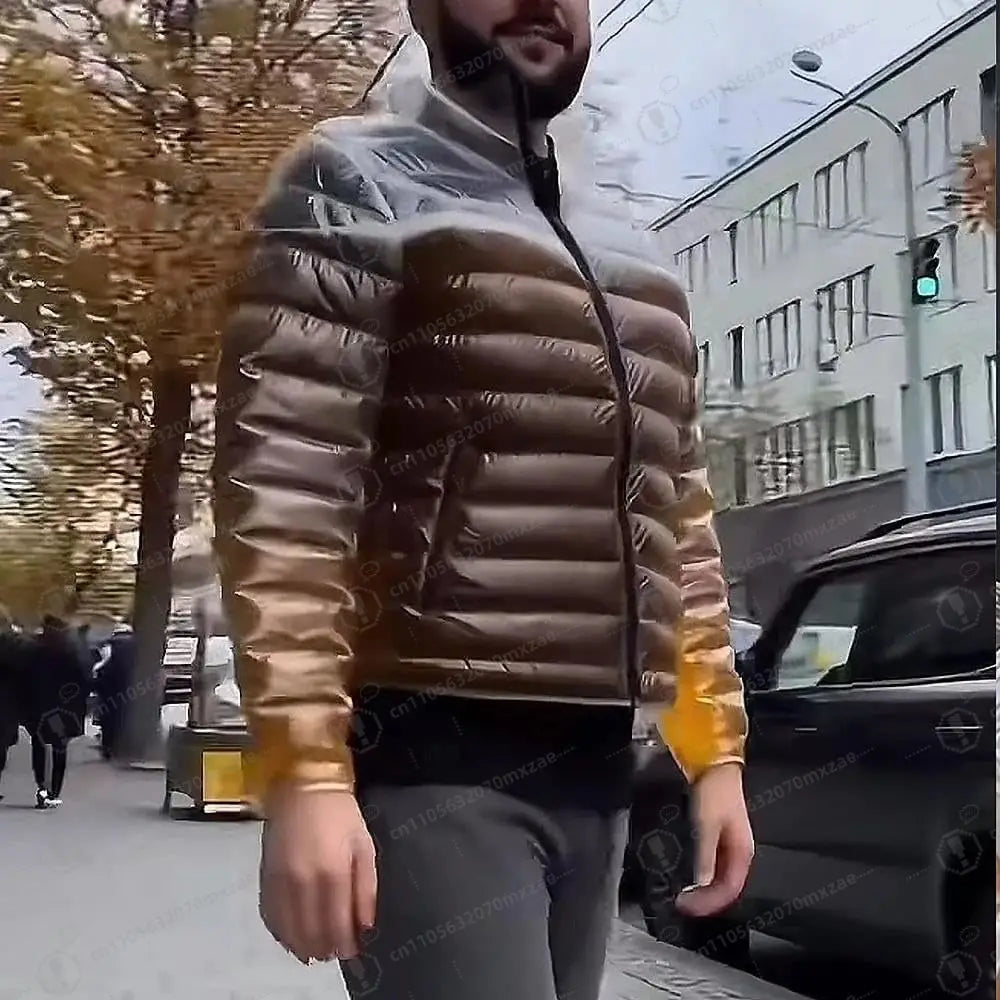 Beer Jacket With Straw for Men Women Transparent Warm Beer Puffer Jacket Drunk Jackets for Parties & Carnival Celebrations LadyShow.Store