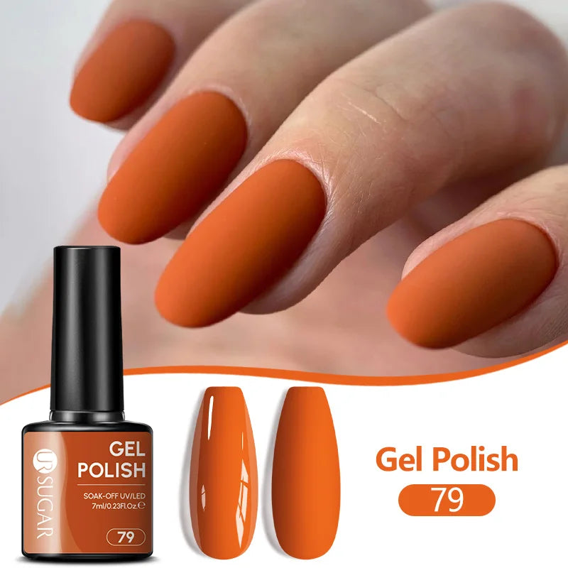 UR SUGAR 7ML Nail Gel Fresh Macaron 107 Colors All For Manicure Semi Permanent Soak Off LED UV Long-Lasting Nail Art Varnish Tri Light Beauty