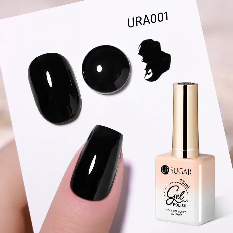 UR SUGAR 15ml Jelly Milky White Translucent Color Gel Polish Semi Permanent UV Gel Nail Art Soak Off Gel Varnish Latest Fashion Tri Light Beauty