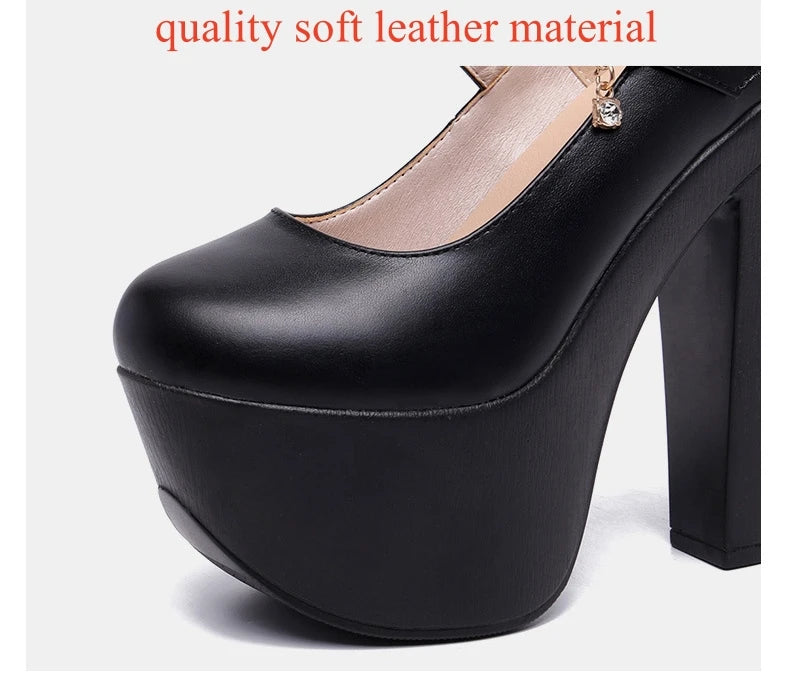 15cm Small Size 32-43 Thick Bottom Gold Red Wedding Shoes Women Platform Pumps 2026 Fall Block Super High Heels Shoes Model Pi-Mart