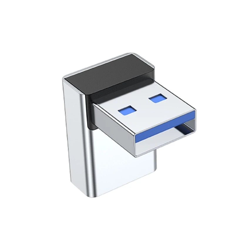 90 Degree Left Right Up Down Angled USB 3.0 A Male to Female Extension Connector Adapter for Laptop PC USB Chargers Converter Pi-Mart
