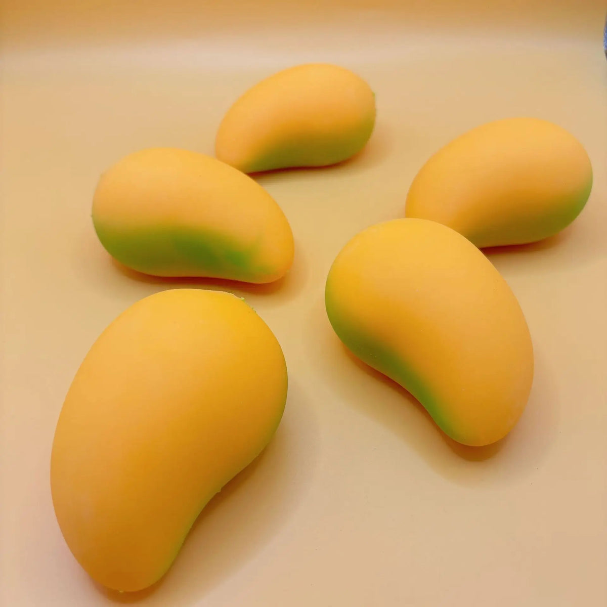 Stress Relief Squishy Mango Squeeze Toys Slowing Rising Sticky Mango Sensory Fidget Toys for Adults Squishy Sensory Toys Pi-Mart