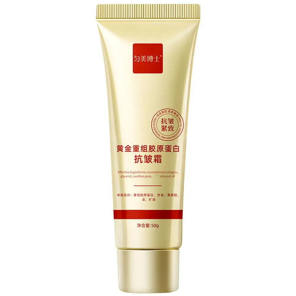 Gold Collagen Anti Wrinkle Cream Facial Tightening Moisturizing Fade Facial Fine Lines Facial Skin Care Products Pi-Mart
