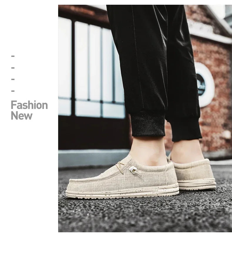 Men's Mesh Loafers Autumn Mens Vulcanized Shoes Breathable Lightweight Hiking Outdoor Sports Shoes Zapato Abierto Scarpa Aperta Pi-Mart