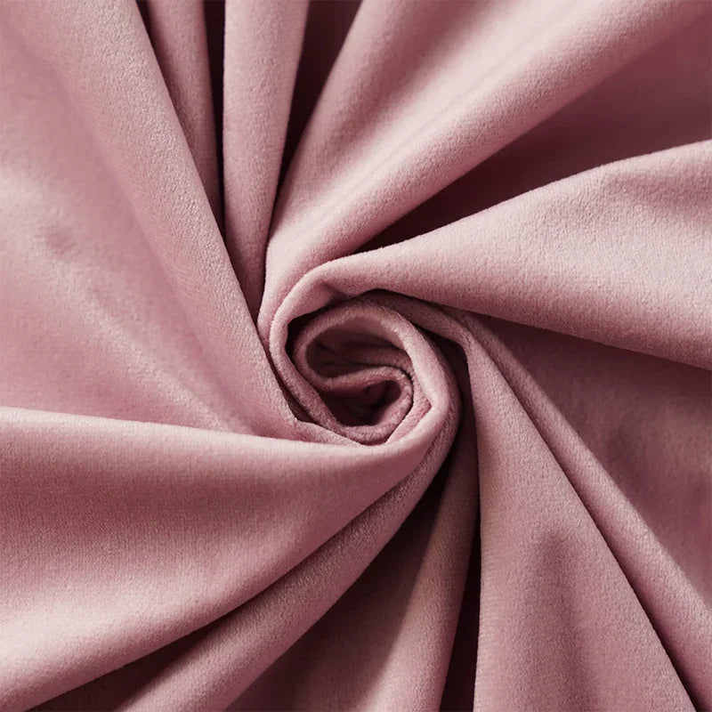 Velvet Fabric By The Meter for Tablecloth Diy Sofa Covers Curtains Sewing Thickened Soft Cloth Plain Black White Winter Textile Pi-Mart