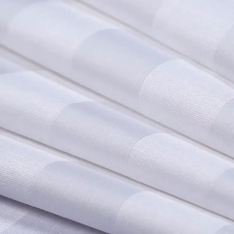 1set Luxury 100 Egypt Cotton Duvet Cover 5 Stars Hotel  Quilt Cover Pure Cotton Satin Strip Bed Line Duvet Case 2pcs Pillowcases Pi-Mart