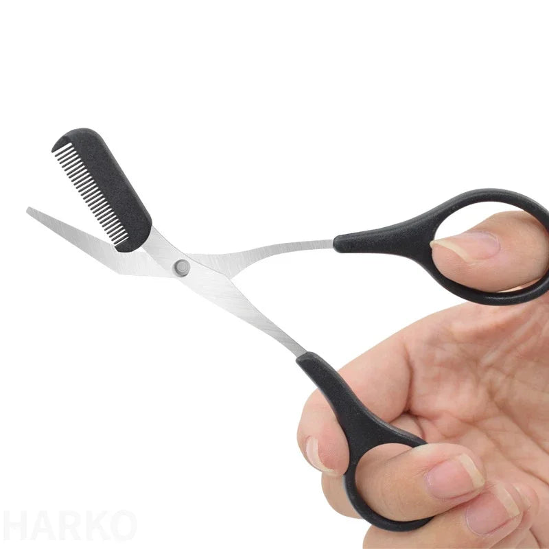 Eyebrow Trimmer Scissor Beauty Products for Women Eyebrow Scissors with Comb Beauty Scissors  Stainless Steel Makeup Accessories Tri Light Beauty