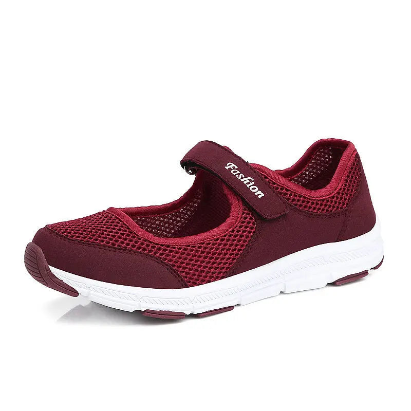 Women Shoes Breathable Vulcanized Shoes White ZapaWomen Sneakers Fashion Breathable Mesh Casual Walking Shoes Women Work Shoes Pi-Mart