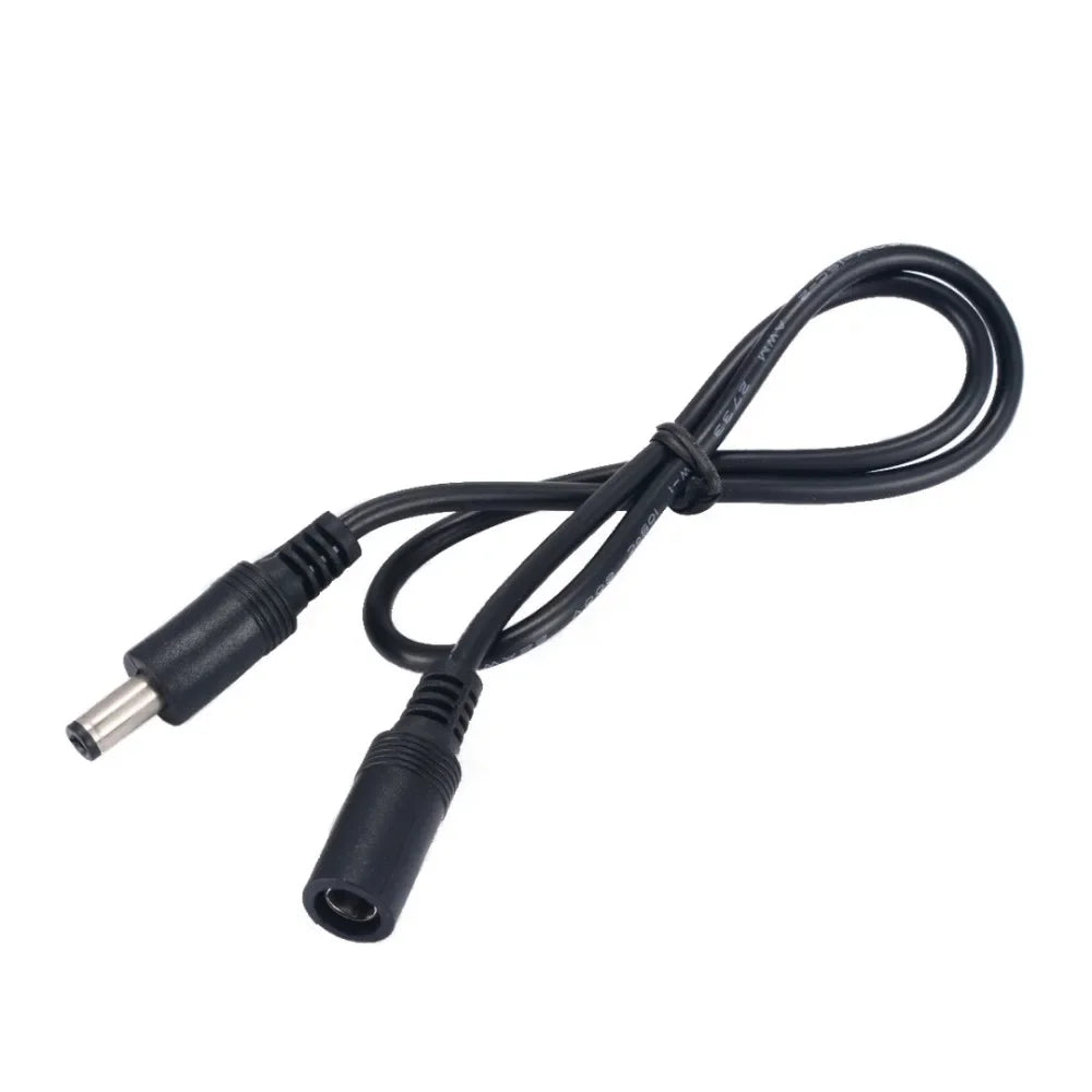 DC Extension Cable 1M 2M 3M 5M 10M 5.5x2.1mm Female to Male Plug for 12V 5V 24V Power Adapter Cord Home CCTV Camera LED Strip Pi-Mart