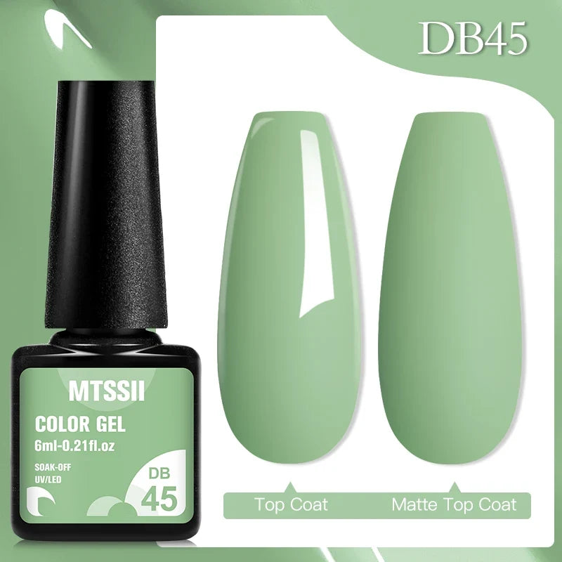 Mtssii 6ML Chocolate Color Gel Nail Polish Brown Semi Permanent UV Gel Autumn Winter Popular Soak Off Nail Art Gel Varnishes Tri Light Beauty
