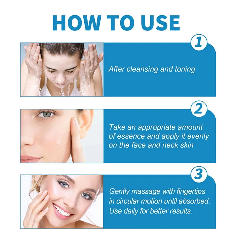 1/3/5pcs B5 Shrink Pores Serum Pure Hyaluronic Acid Lifting Firming Fine Lines Reduce Lightening Dark Circle 30ML Hyalu Essence Pi-Mart