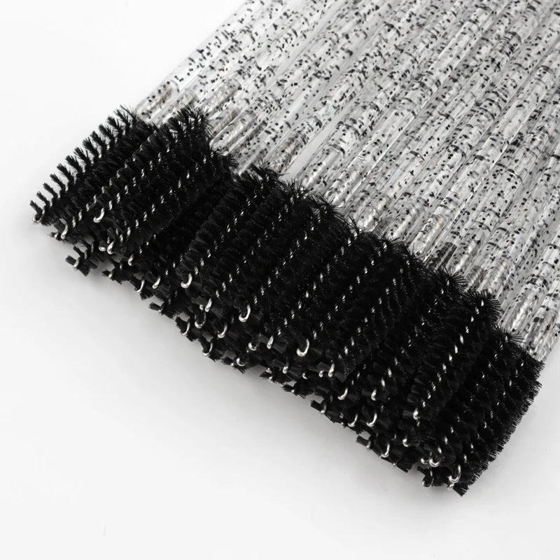 5/50Pcs Black Lashes Brush Cosmetics False Eyelashes Supplies Reusable Makeup Brushes Eyebrow Brush Mascara Wands Make Up Tools Pi-Mart