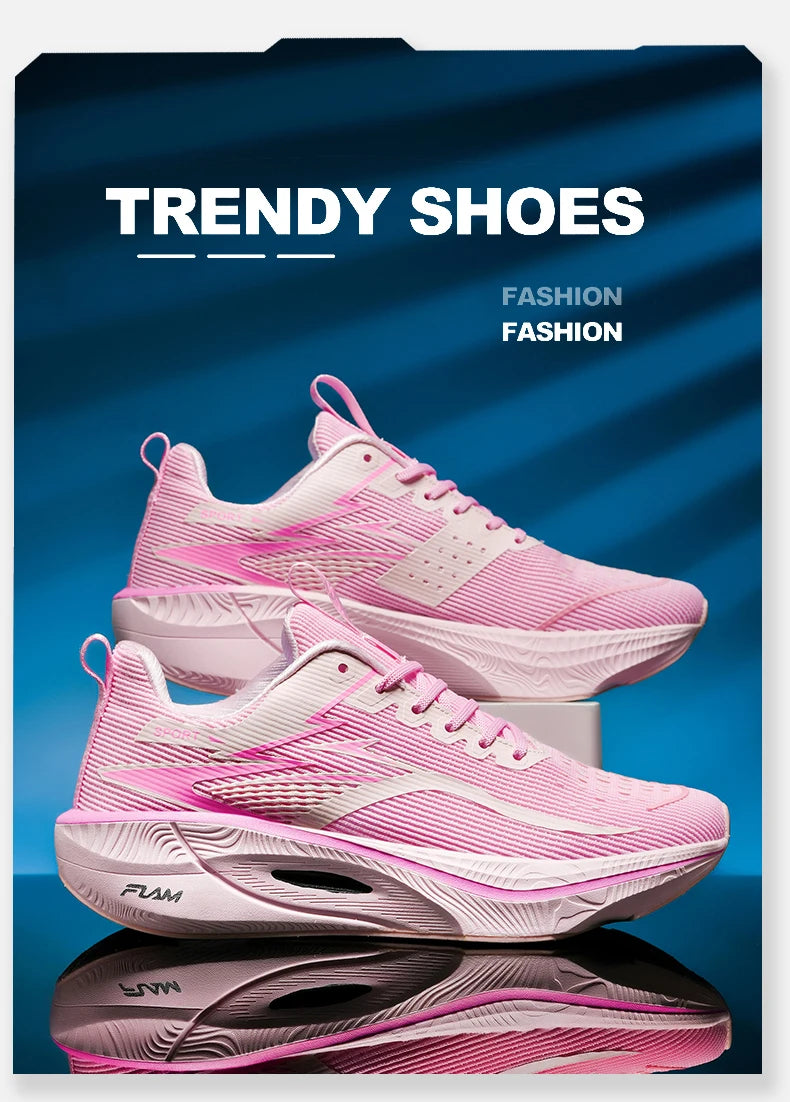 Marathon Sneakers Men Running Shoes Anti-slip Comfortable Racing Carbon Board Training Mesh Tennis Shoes Casual for Women 2026 Pi-Mart