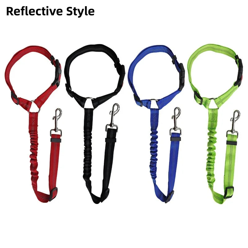 Reflective Pet Dog Car Seat Belt Puppy Collar Walking Travel Car Accessories Cat Leash Harness for Small Dogs Pet Car Supplies Pi-Mart
