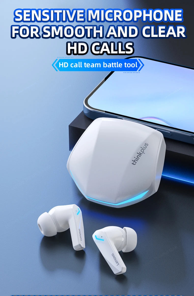Choice Lenovo GM2 Pro Wireless Bluetooth Headset Gamer Earbuds Wireless Headphones Music Dual Mode Earbuds Music Sport Bluetooth Pi-Mart