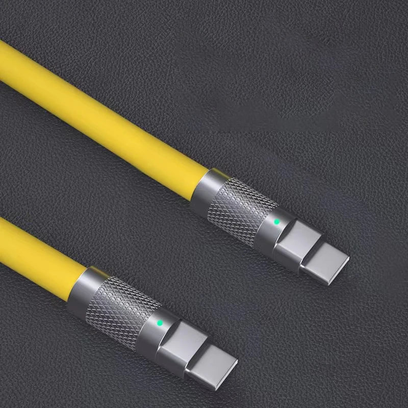 120w 6a Super Fast Charge PD Type C Liquid Silicone Cable Quick Charge 1M 2M Usb Cable Usb C to C Charger Cable Pi-Mart