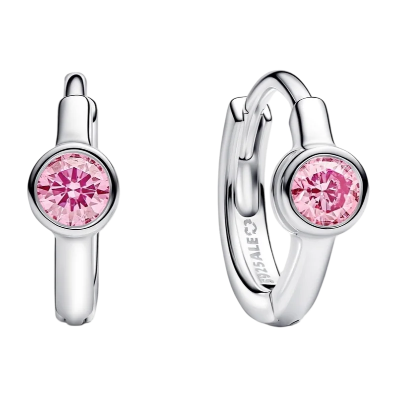 2026 Latest 925 Silver Exquisite Rose Gold Charm Earrings Personalized Pendant Beads, Fashionable Birthday Gift Gifts Pi-Mart