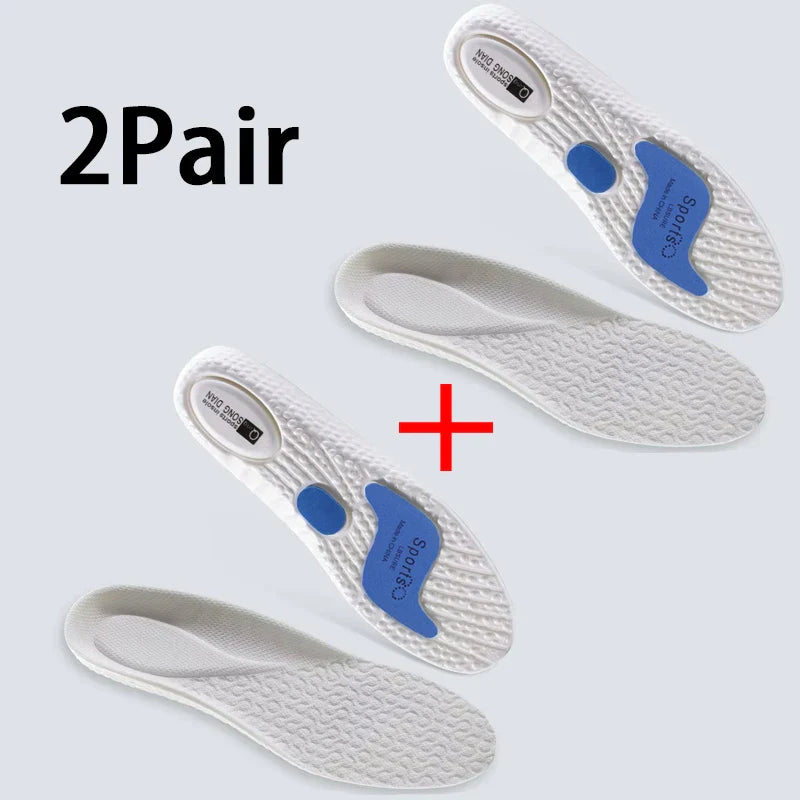 Sport Insoles for Feet Soft Shock Absorption Inserts Template Orthopedic Plantar Fasciitis Insole for Shoes Man Women Shoe Sole LadyShow.Store