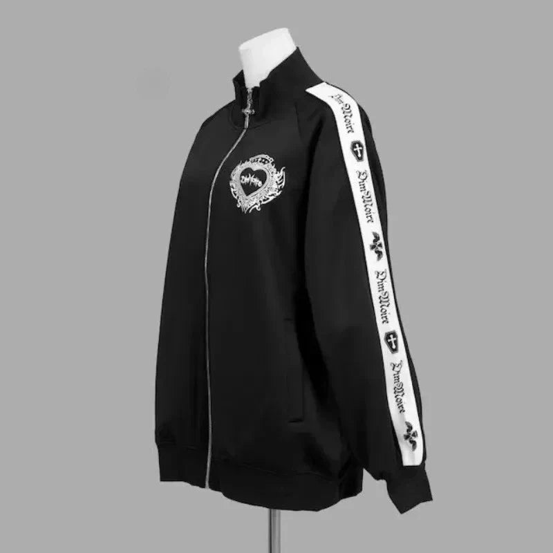 Gothic Subculture Hip-hop Sweatshirts Women Autumn Turtleneck Hoodie Coats Harajuku Loose Versatile Daily Jackets Zip Up Clothes LadyShow.Store