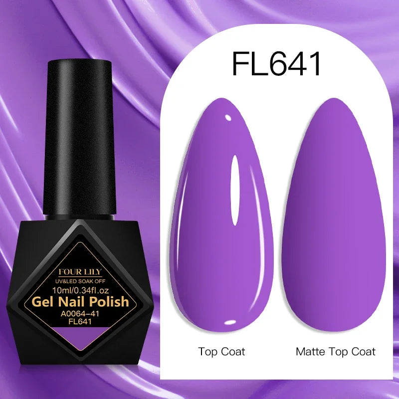 10ml Gel Nail Polish 162 Colors Nail Supplies Vernis Semi Permanent Nail Art Manicure Soak Off LED UV Gel Nail Varnishes Summer Tri Light Beauty
