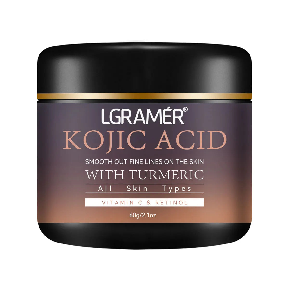 Kojic Acid Vitamin C &Turmeric Moisturizer Face Cream Fade Dark Spot Wrinkle Brightening Skin Firming Tighten Lighten Face Cream Pi-Mart
