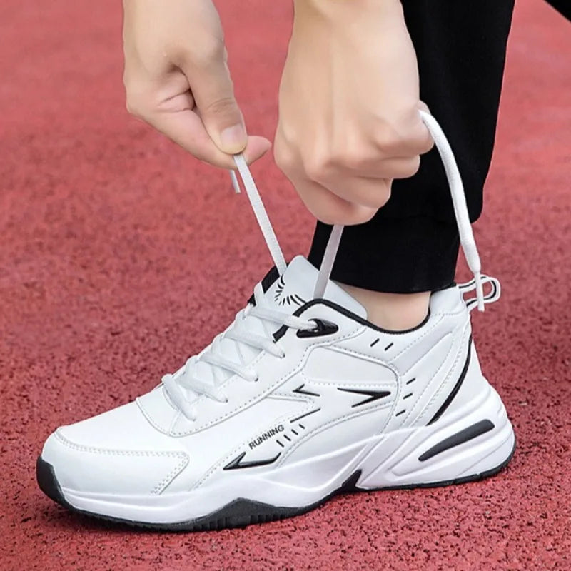Autumn New Men Microfber Running Shoes Luxury Brand Men Shoes School Student Air-cushion Sneakers Fashion Man Casual Shoes 35-48 Pi-Mart