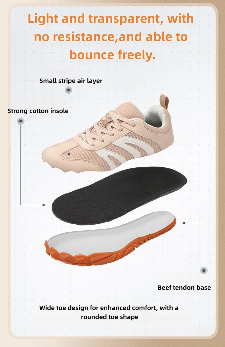 2026 New Men's Wide Shoes, Women's Outdoor Lightweight Running Sports Shoes,Scattered Soft Loose Minimalist Fashion Casual Shoes Pi-Mart