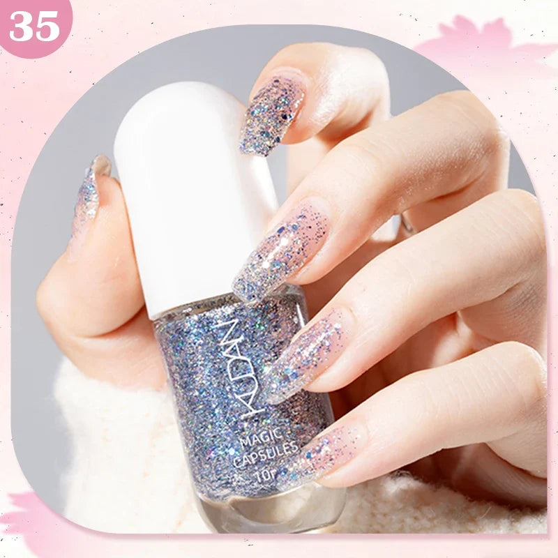 10ml Water-Based Peel Off Nail Polish 40 Colors Long Lasting Quick Drying No Need of Lamp to Cure Nail Supplies Manicure Nails Tri Light Beauty