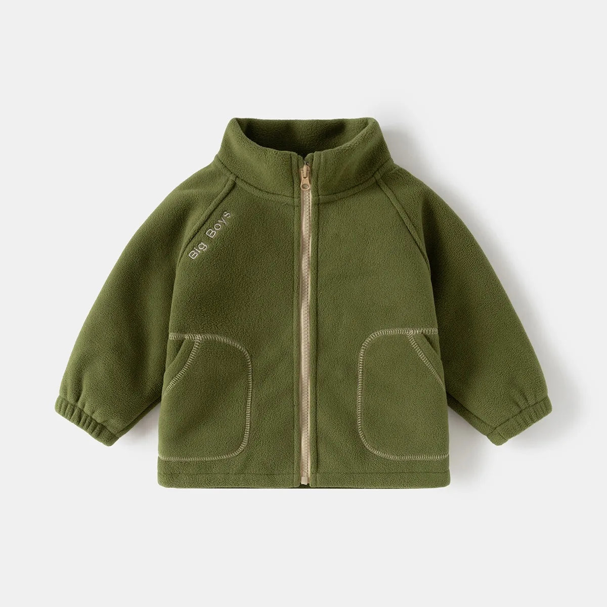 Ircomll New Children Boys Polar Fleece Jacket Autumn Winter Kids Coat Causal Toddler Stand Collar Zipper Outwear Boys Clothing Pi-Mart