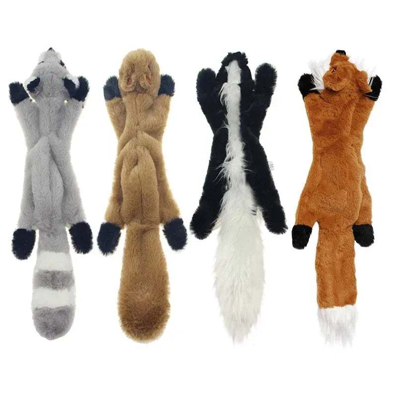 New 45cm Simulated Animal Holster No Stuffing with Squeakers Dog Chew Toy Durable Plush Crinkle Pet Squeak Toys Pet Supplies Pi-Mart