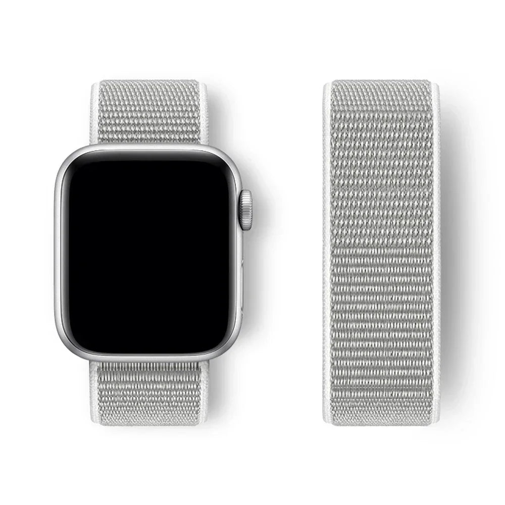 Nylon Sport loop Strap For Apple Watch Band 44mm 42/40mm 45mm  38/41mm pride Bracelet iwatch Ultra2 49mm Series 9 8 se 7 6 5 4 3 LadyShow.Store