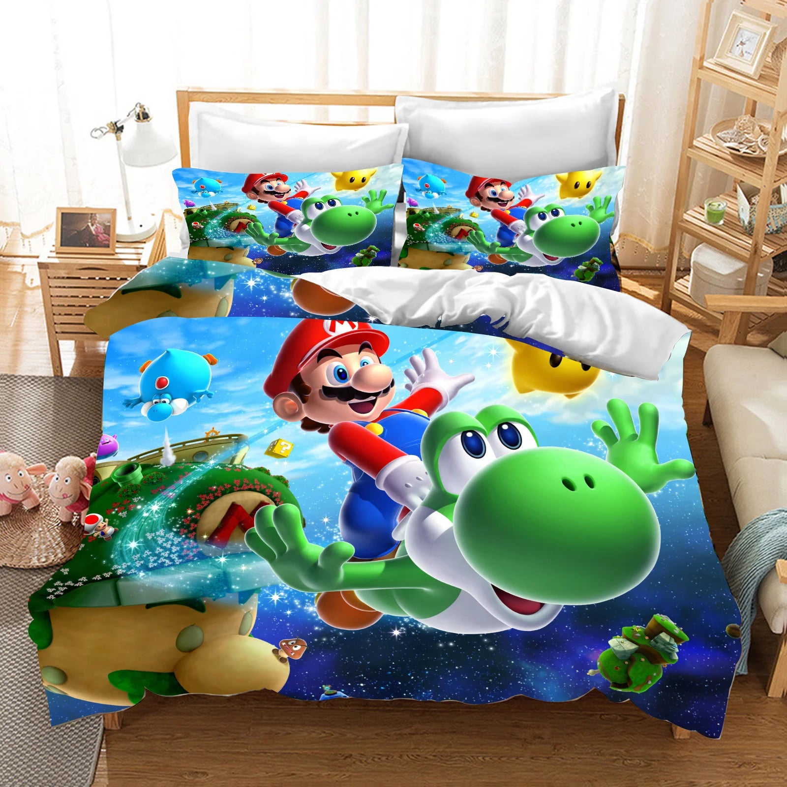 Anime Cartoon Duvet Cover 3D Printing Cute Children's Bedroom Set Polyester Adult Gift  2/3pcs Baby Bedding Pi-Mart