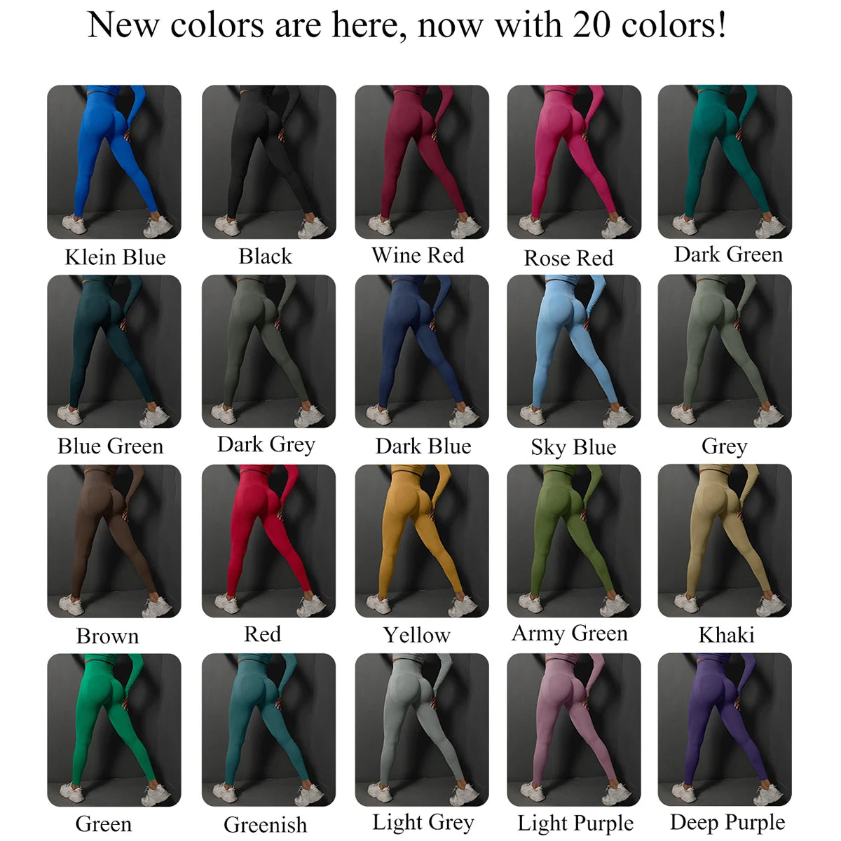 Seamless Gym Leggings Women Yoga Pants Sexy High Waist Booty Lifting Leggings Pants Women Sports Clothing Fitness Wear Pi-Mart
