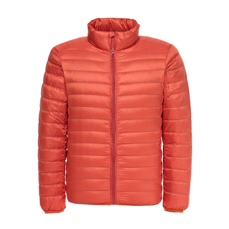 Men's Lightweight Water-Resistant Packable Puffer Jacket 2023 New Arrivals Autumn Winter Male Fashion Stand Collar Down Coats Pi-Mart