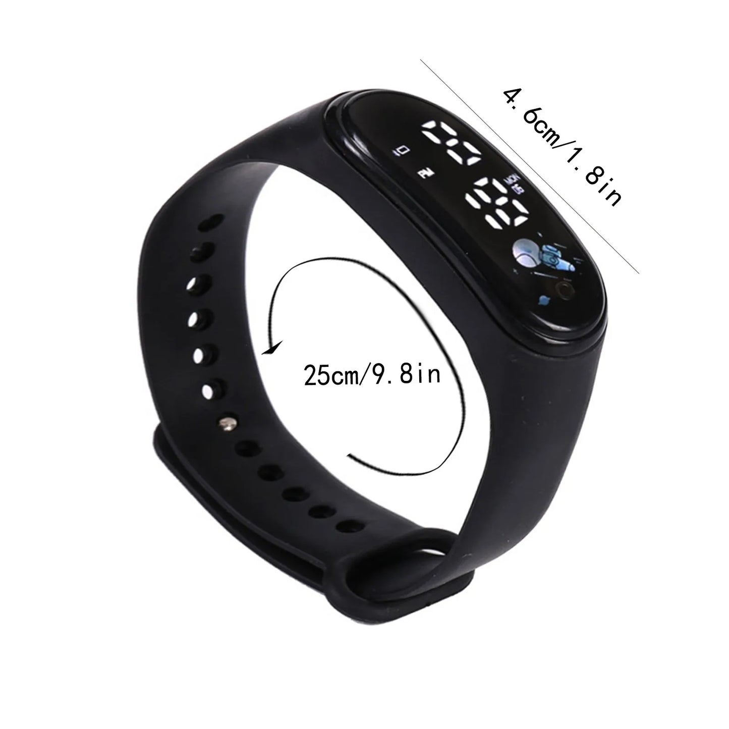 Kawaii Smart Watch For Kids Fashion Outdoor Waterproof Sports Kids' Watches Boy Girls Digital Watches Silicone montre enfant LadyShow.Store