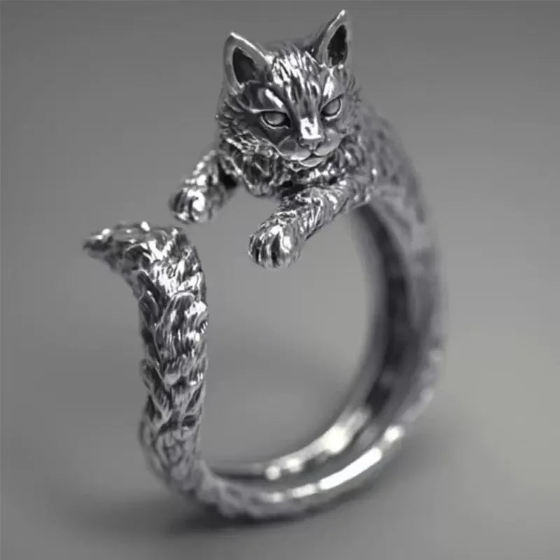 1PCS Fashionable And Simple Retro Men's And Women's Antique Silver Rings With Branches And thorns, Couple Ring Gifts, Fashionabl Pi-Mart