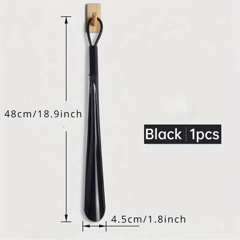 1pc Extra long flexible plastic shoe horns do not require bending durable shoe spoons for pregnant women wearing shoe assistants Pi-Mart