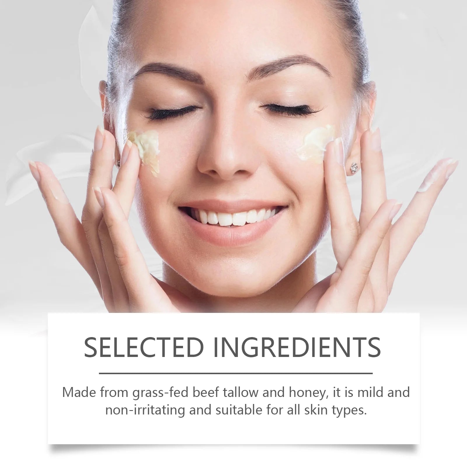 Beef Tallow Face Cream Anti-Wrinkle Moisturizing Dry Improve Redness Soothing Repair Firming Nourishing Smooth Facial Skin Care Pi-Mart
