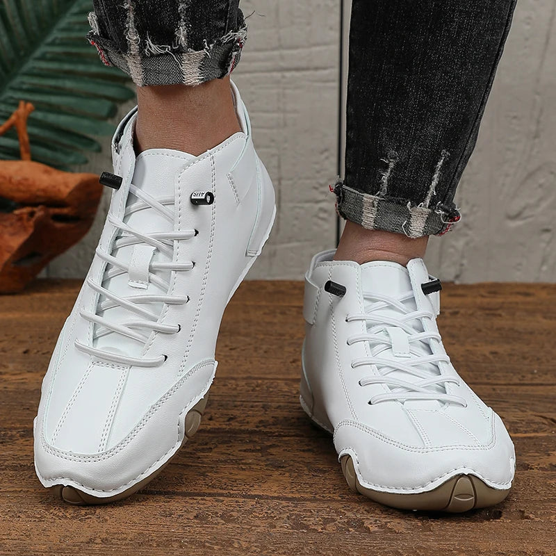 Mens Shoes Original Sneakers Shoes Men's High Top Ankle Boots Breathable and Comfortable Soft Sole Luxury Fashion Men's Shoes Pi-Mart