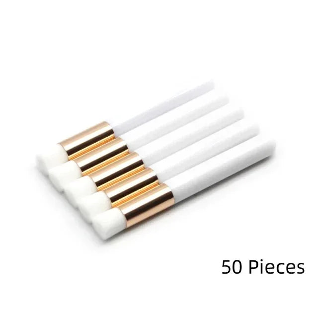 10/20/50pcs Eyelash Cleaning Brush Lash Shampoo Brush for Eyelash Extensions Peel Off Nose Pore Blackhead Remover Makeup Tools Tri Light Beauty