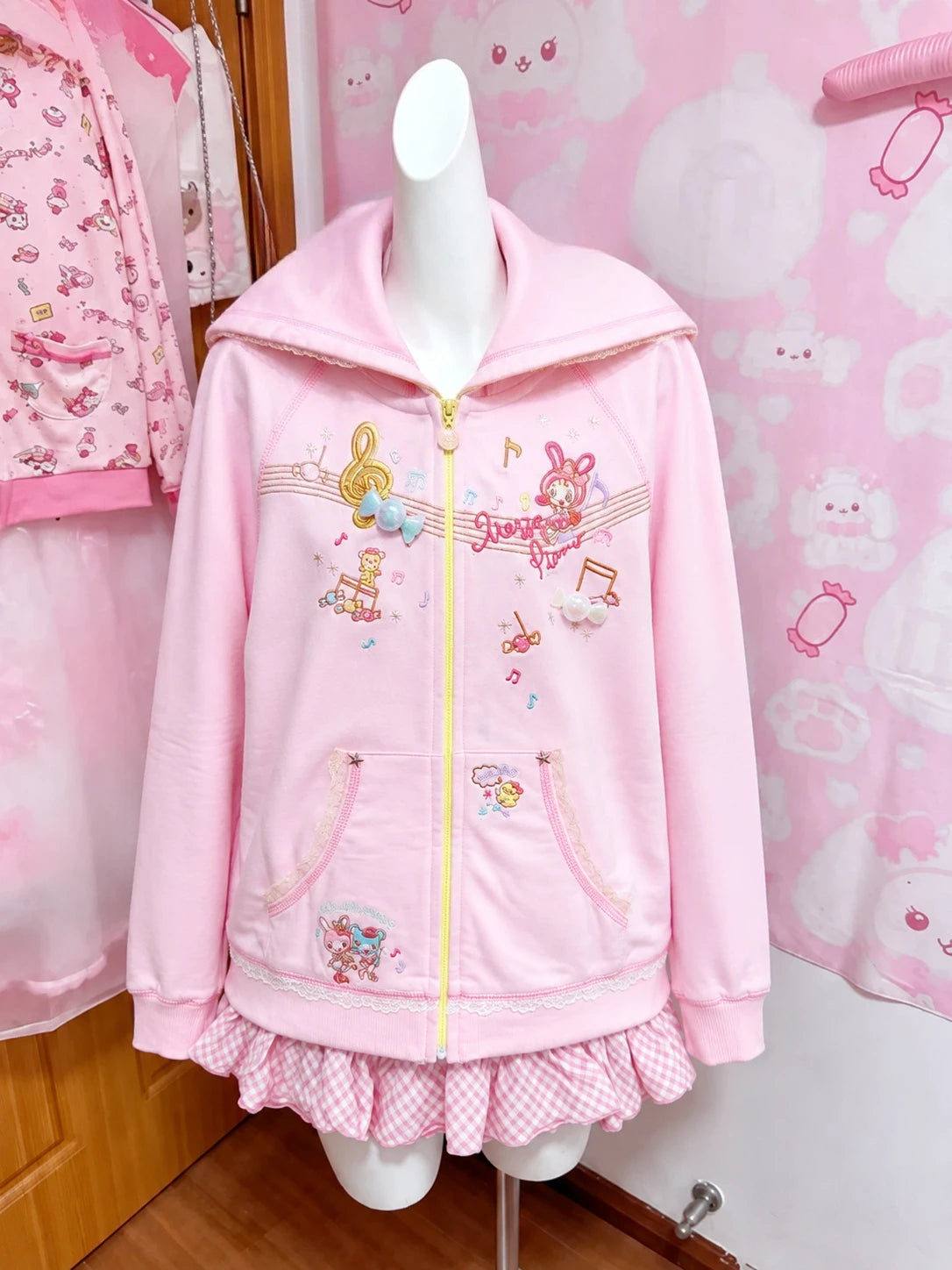 American Vintage Japanese Jacket Hooded Women 2026 Cotton Coats Outwear Design Subculture Gothic Sweatshirts Harajuku Pi-Mart