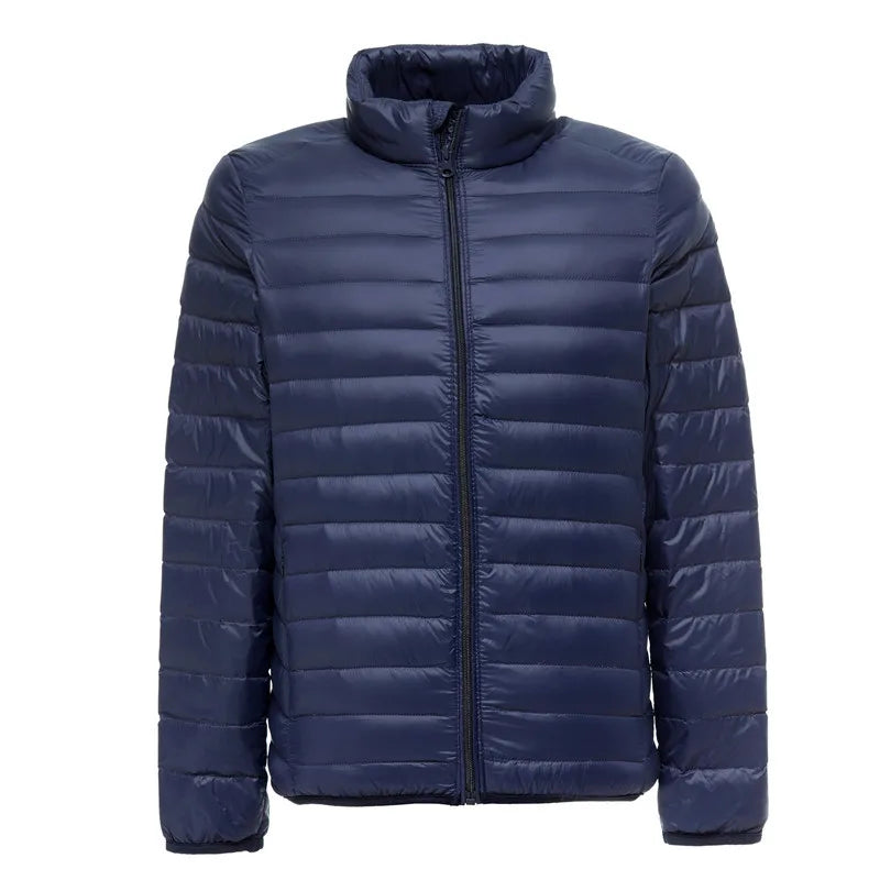 Men's Lightweight Water-Resistant Packable Puffer Jacket 2023 New Arrivals Autumn Winter Male Fashion Stand Collar Down Coats Pi-Mart