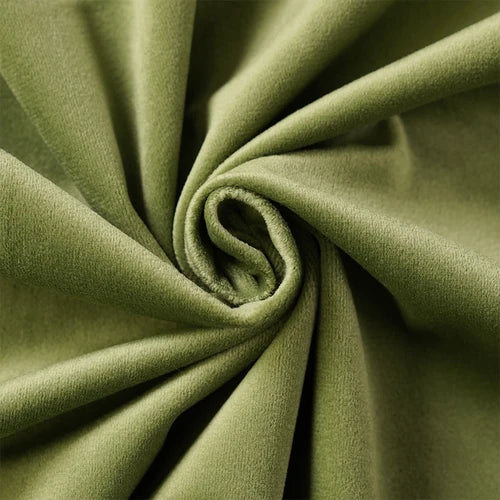 Velvet Fabric By The Meter for Tablecloth Diy Sofa Covers Curtains Sewing Thickened Soft Cloth Plain Black White Winter Textile Pi-Mart